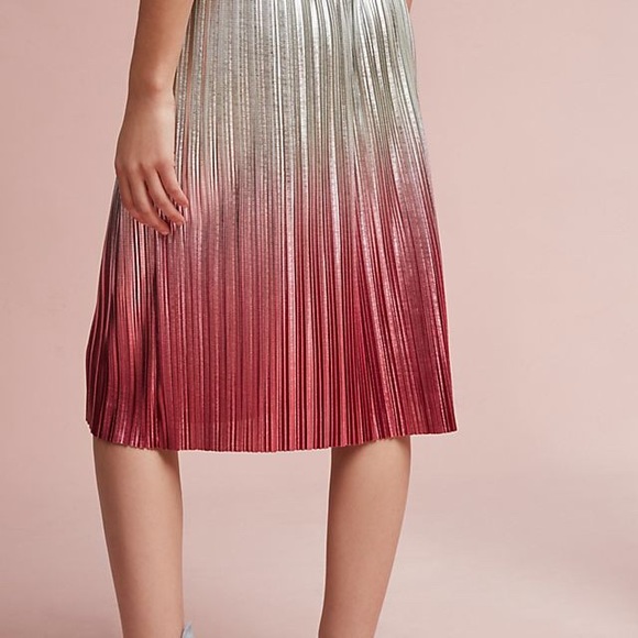 Anthropologie Ombre Pleated skirt - Picture 13 of 16